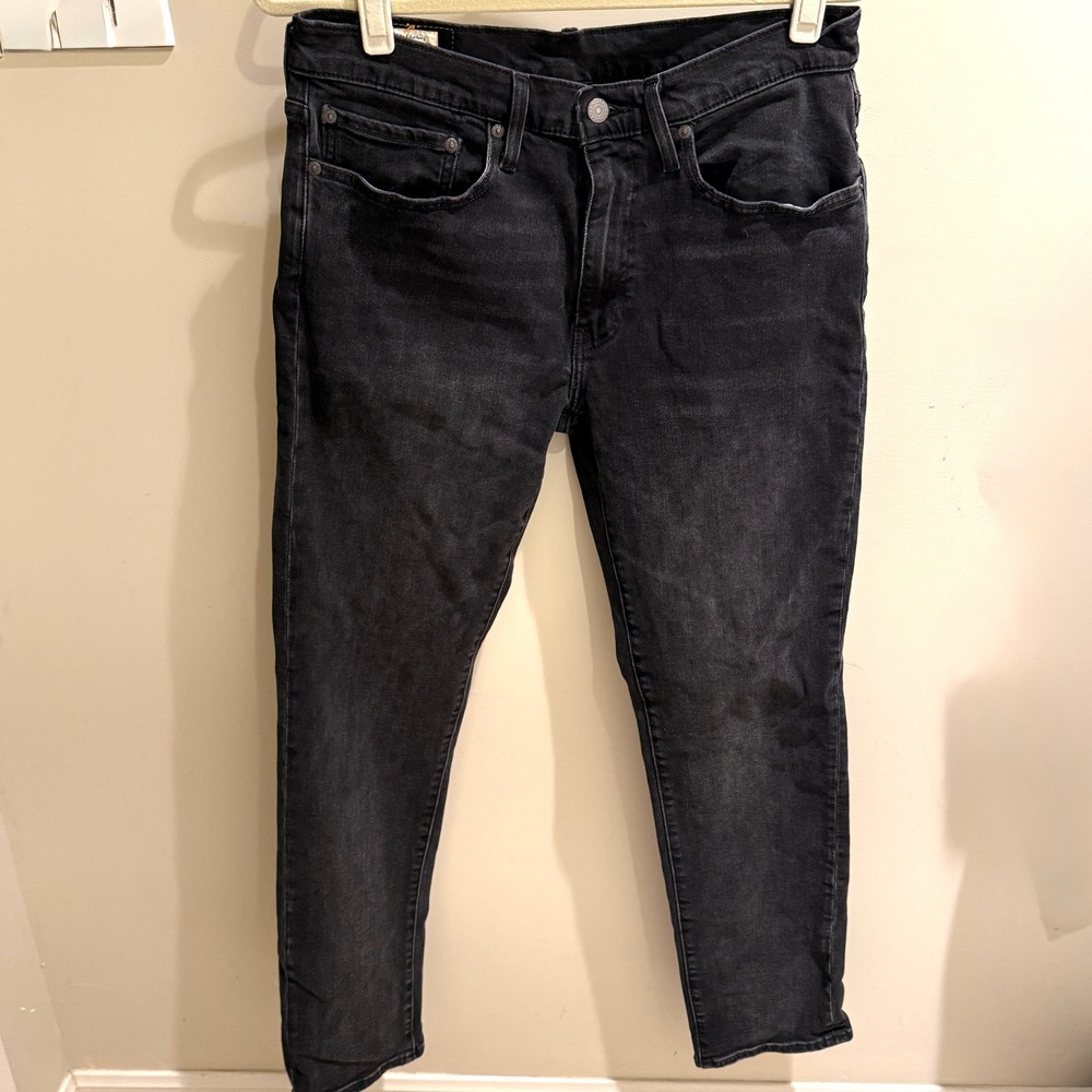 Levis‎ Premium 511 Slim Fit Jeans Mens 34x32 Faded Black Denim Pants